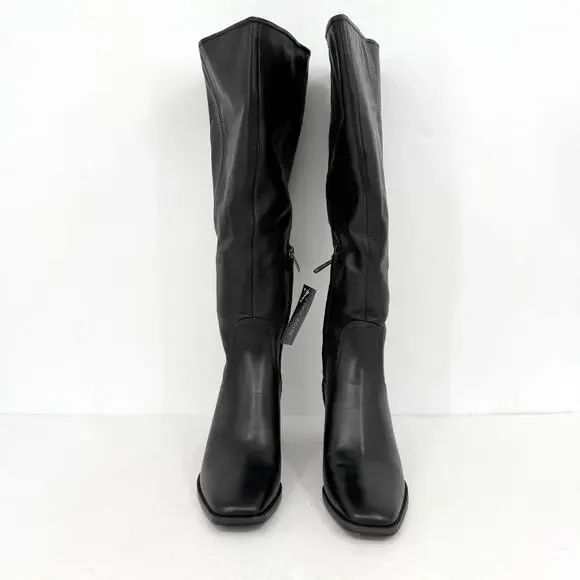 Naturalizer Womens dda Over-The-Knee Boots US 7 M Wide Calf Black Leather EUC - Picture 6 of 13